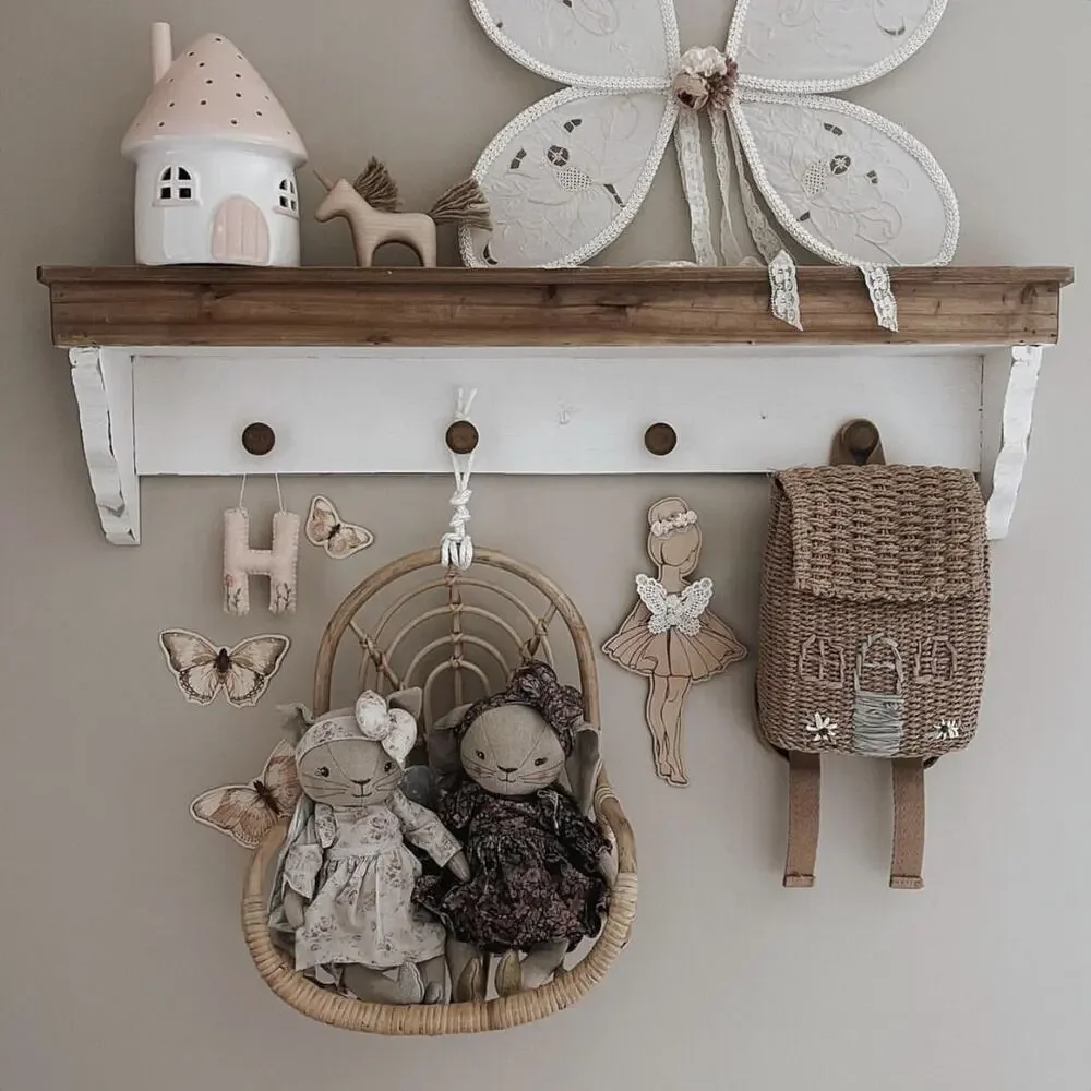 New Darling Little Cottage Shaped Woven Backpack